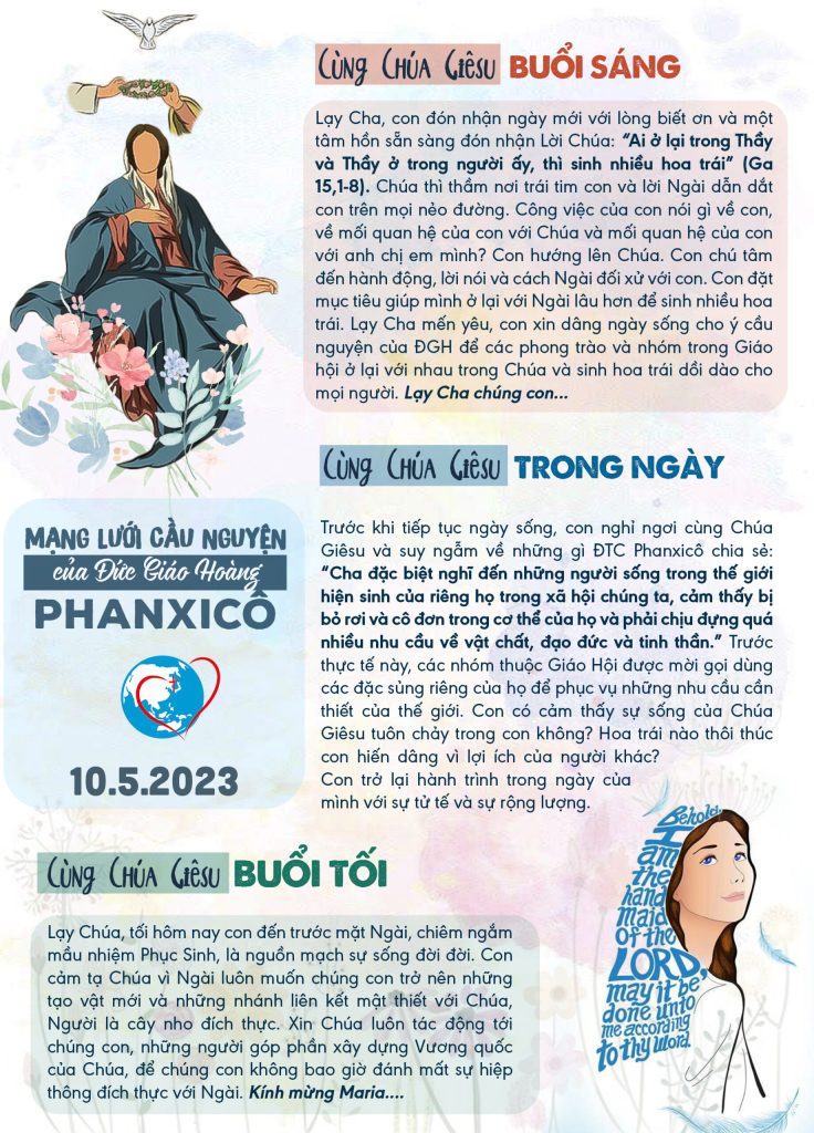 Mạng lưới cầu nguyện toàn cầu của Đức Thánh Cha – Ngày 10 tháng 5