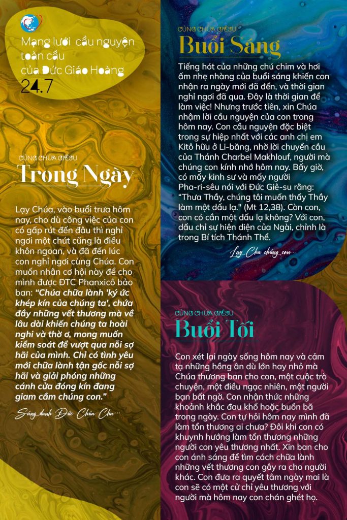 Mạng lưới cầu nguyện toàn cầu của Đức Thánh Cha – Ngày 24 tháng 7