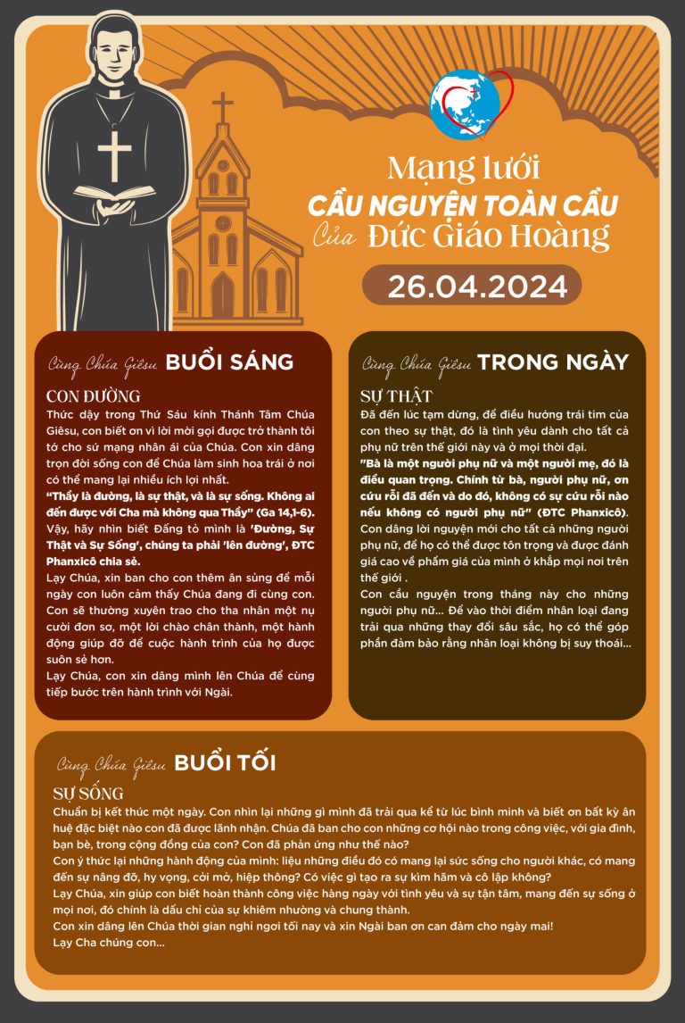 Tông Đồ Cầu Nguyện ngày 26 tháng 4